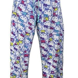 Hello Kitty Pajama Bottoms - White and Multicolor